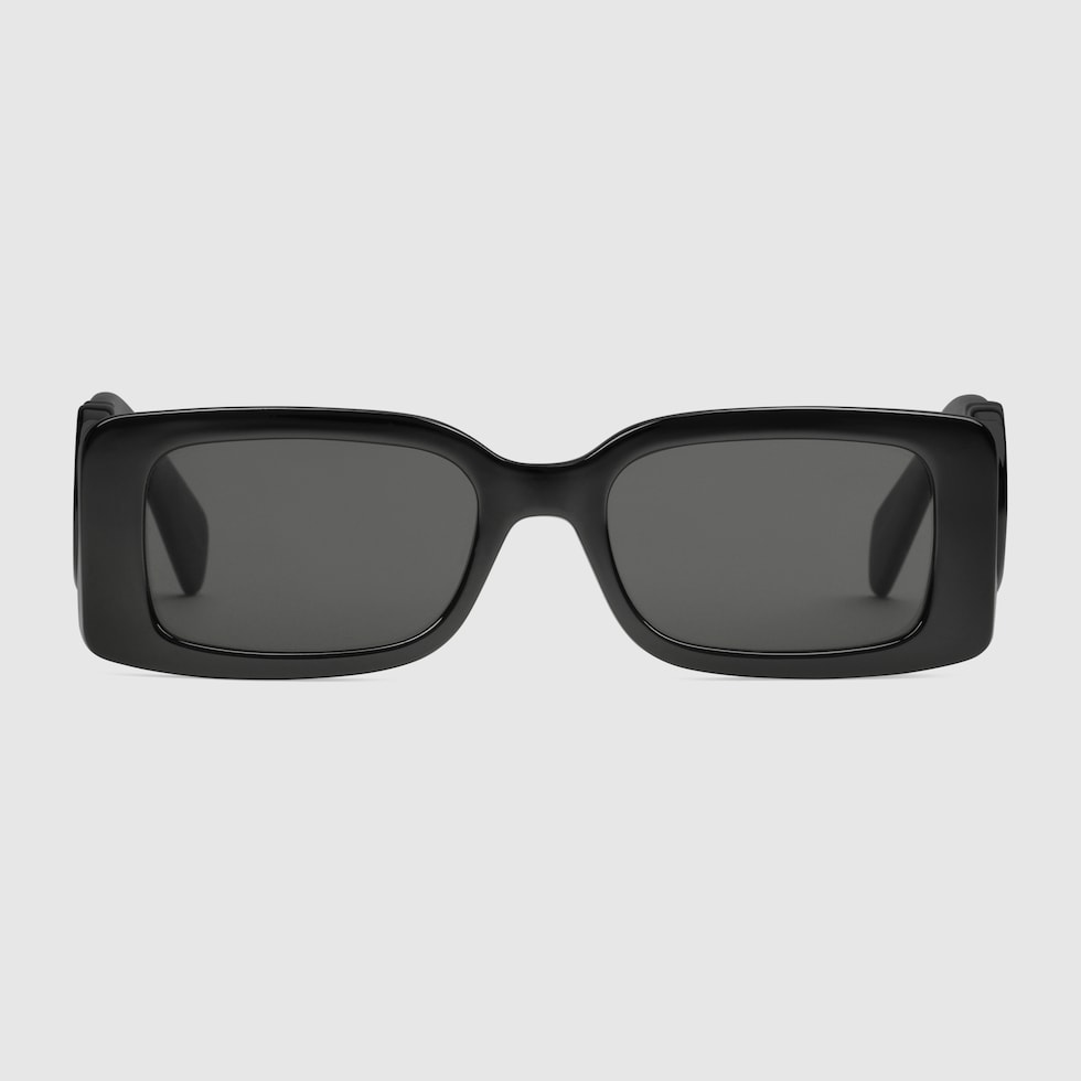 サングラス GUCCI Rectangular black sunglasses Rectangular frame sunglasses in black | GUCCI® US