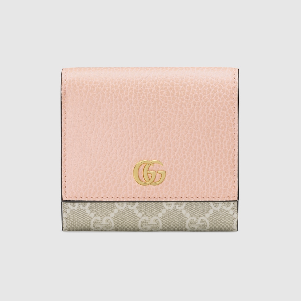 GUCCI ダブルG コンチネンタルウォレット ピンク-