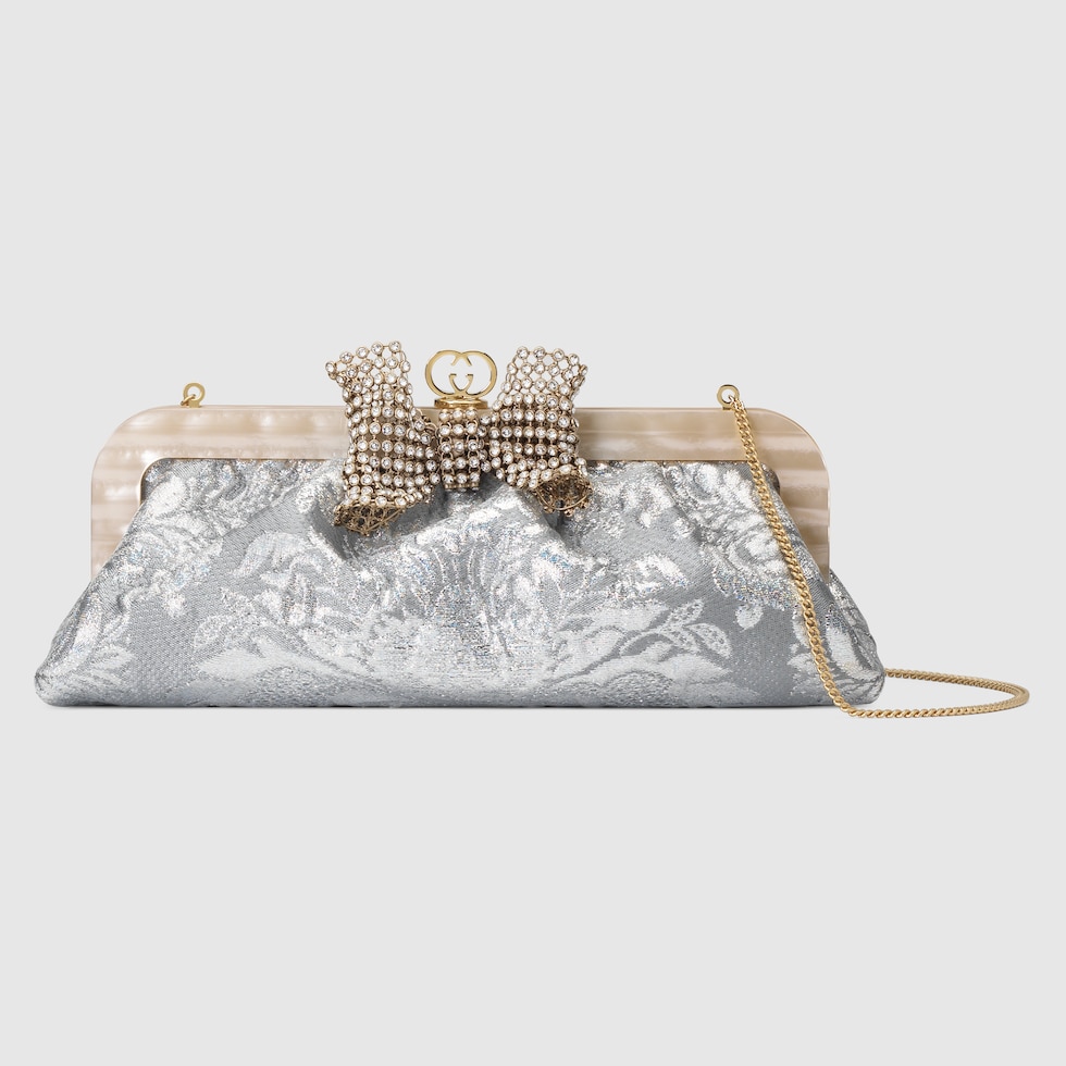 Prada floral brocade shoulder bag hotsell