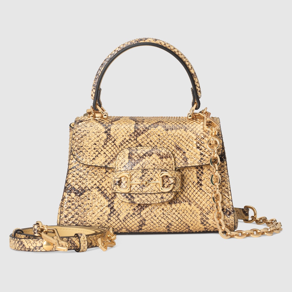 Gucci store snakeskin handbag
