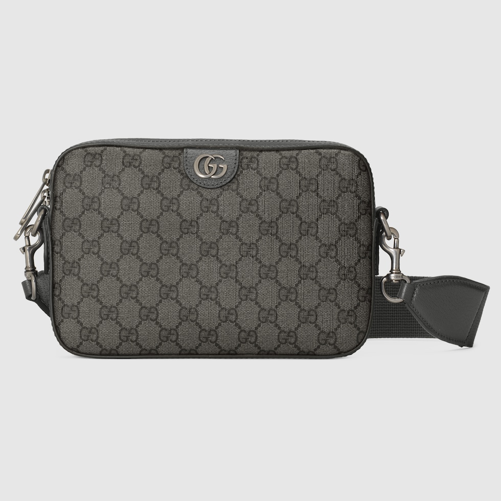 Ophidia small crossbody bag in grey and black Supreme