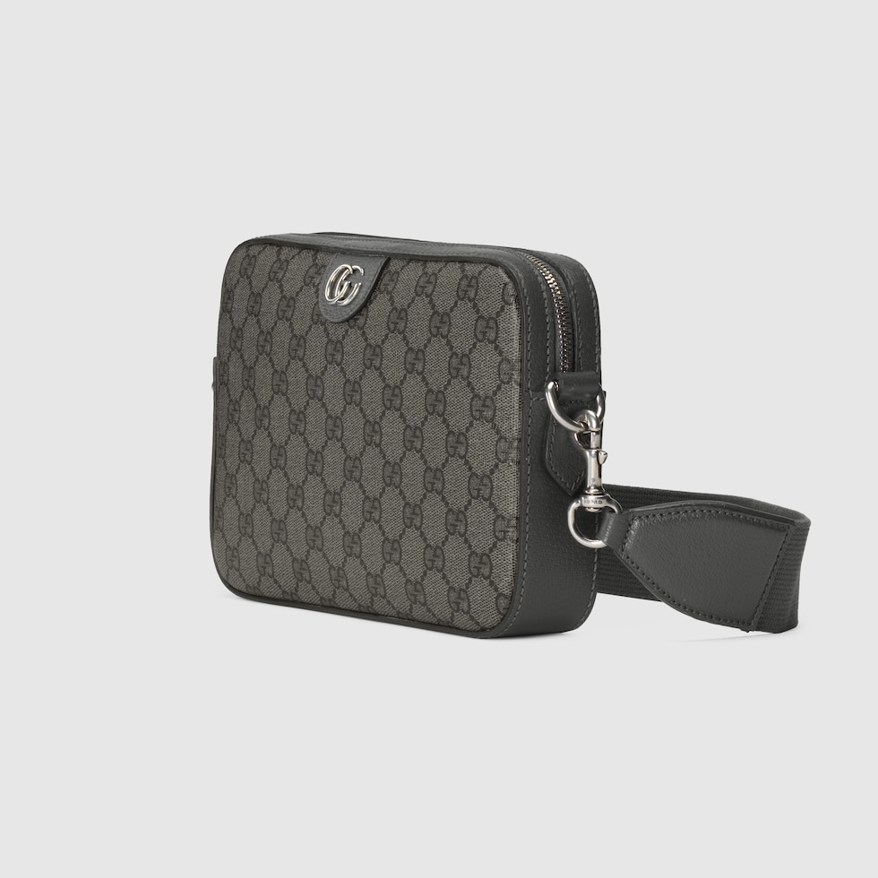 Ophidia small crossbody bag in grey and black Supreme