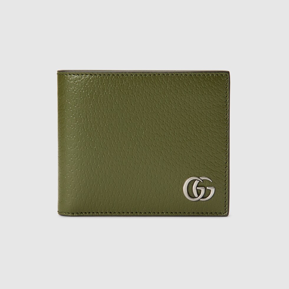 GG Marmont leather bifold wallet in forest green leather GUCCI® SE