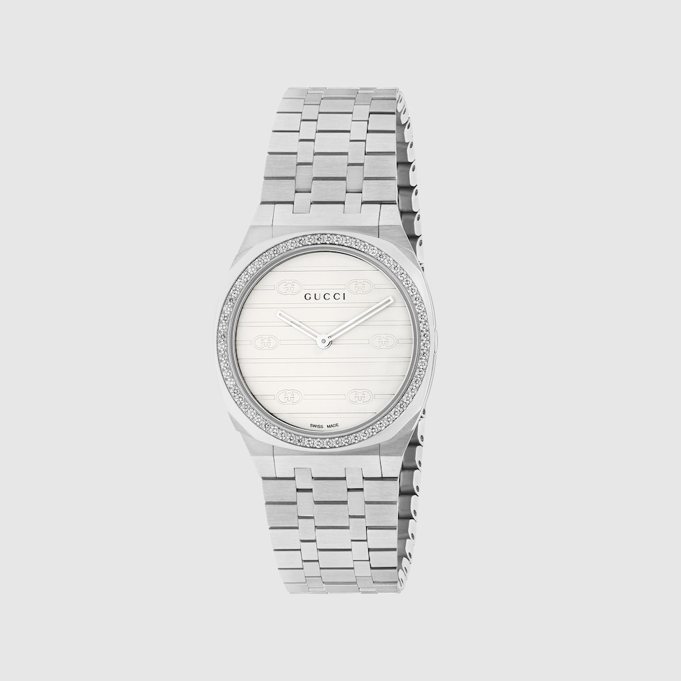 GUCCI 25H watch, 30mm in steel | GUCCI® US