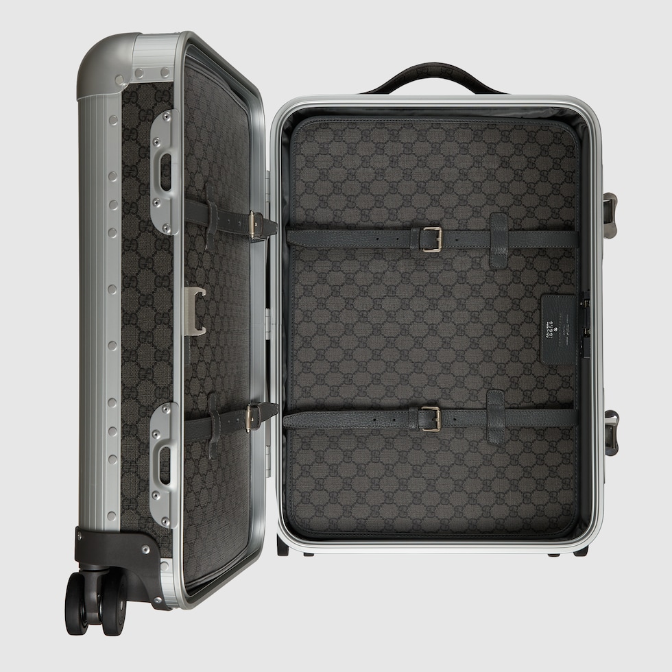 Gucci Porter cabin plus trolley in grey GG Supreme canvas GUCCI Australia
