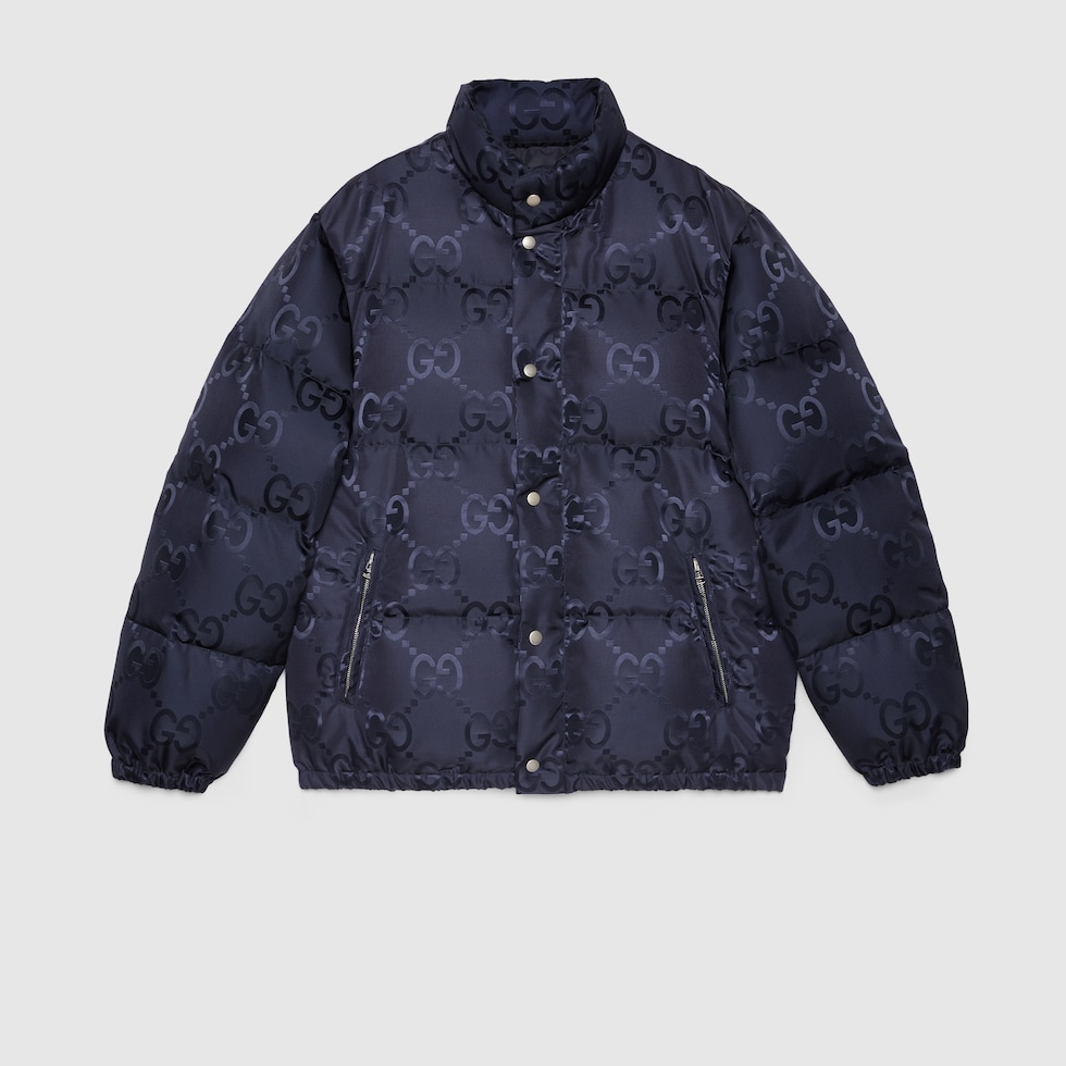 GG Nylon Canvas Jacket in Blue - Gucci