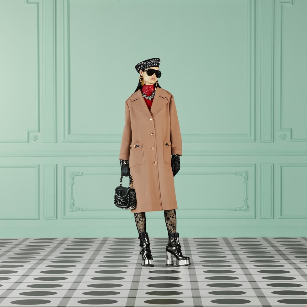 Gucci overcoat deals