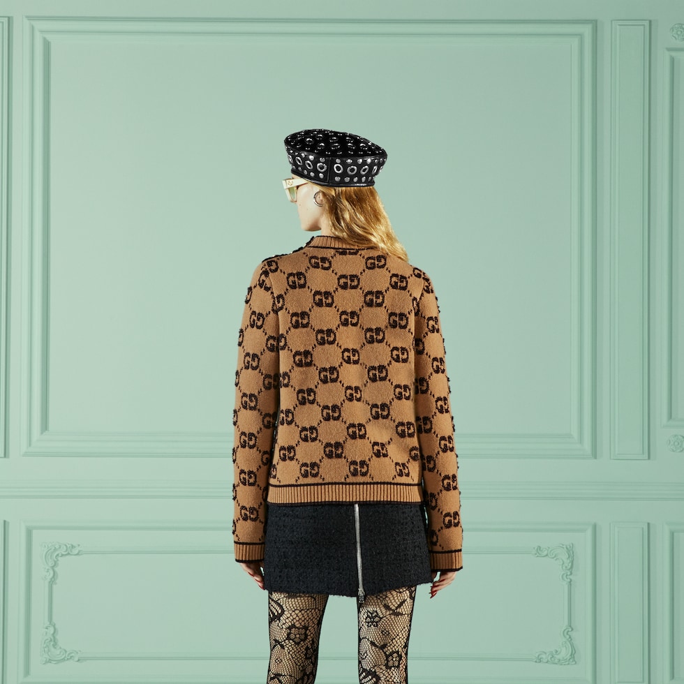 Gucci wool 2025 jacquard sweater