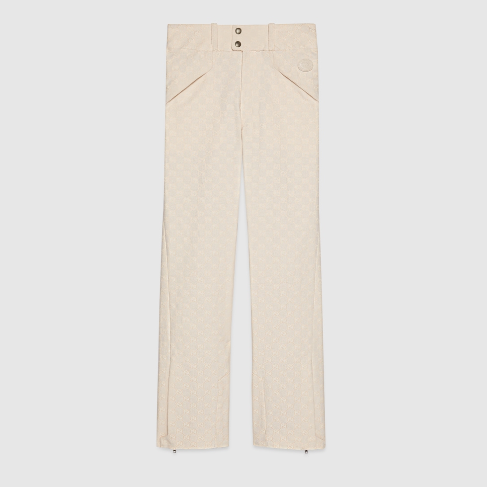 GG cotton canvas pant in ivory | GUCCI® US