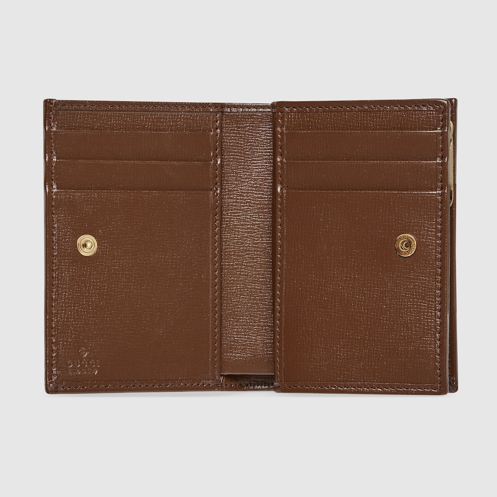 美品　グッチ ホースビット 1955 スモールウォレット Gucci Horsebit 1955 small wallet in GG Supreme/brown | GUCCI® US