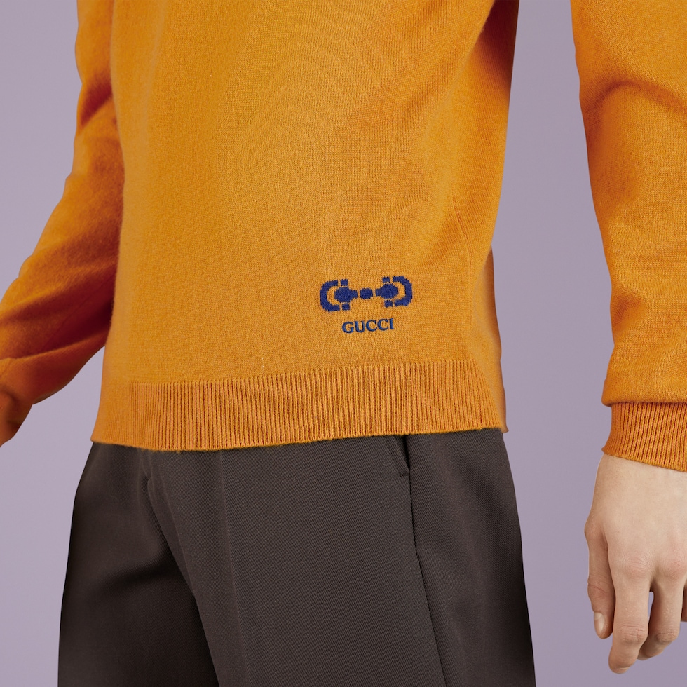 Orange 2025 gucci sweater