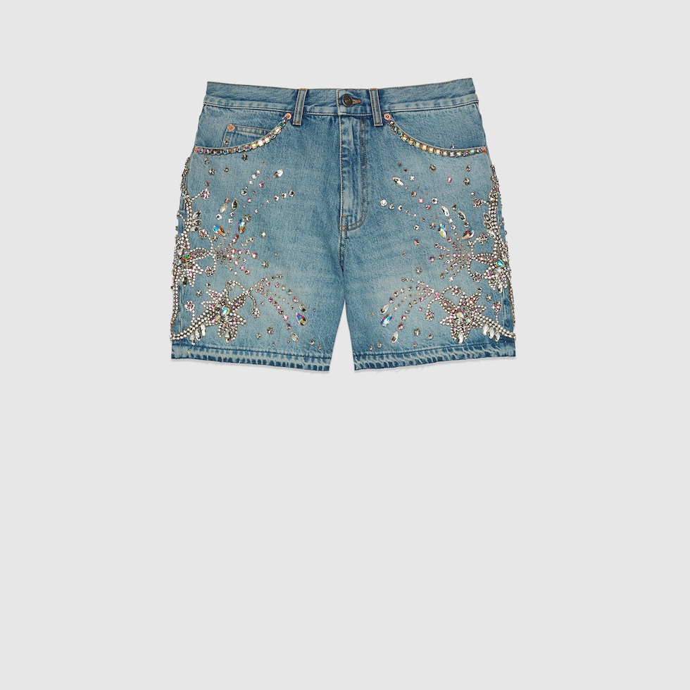 Gucci short beige denim clearance
