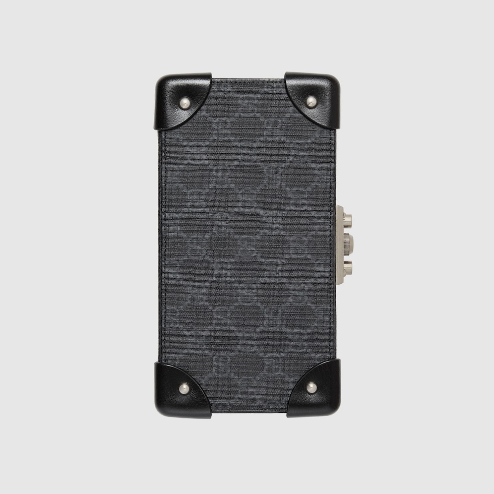 GUCCI アクセサリーケース Small rigid jewelry case in black Supreme | GUCCI® US