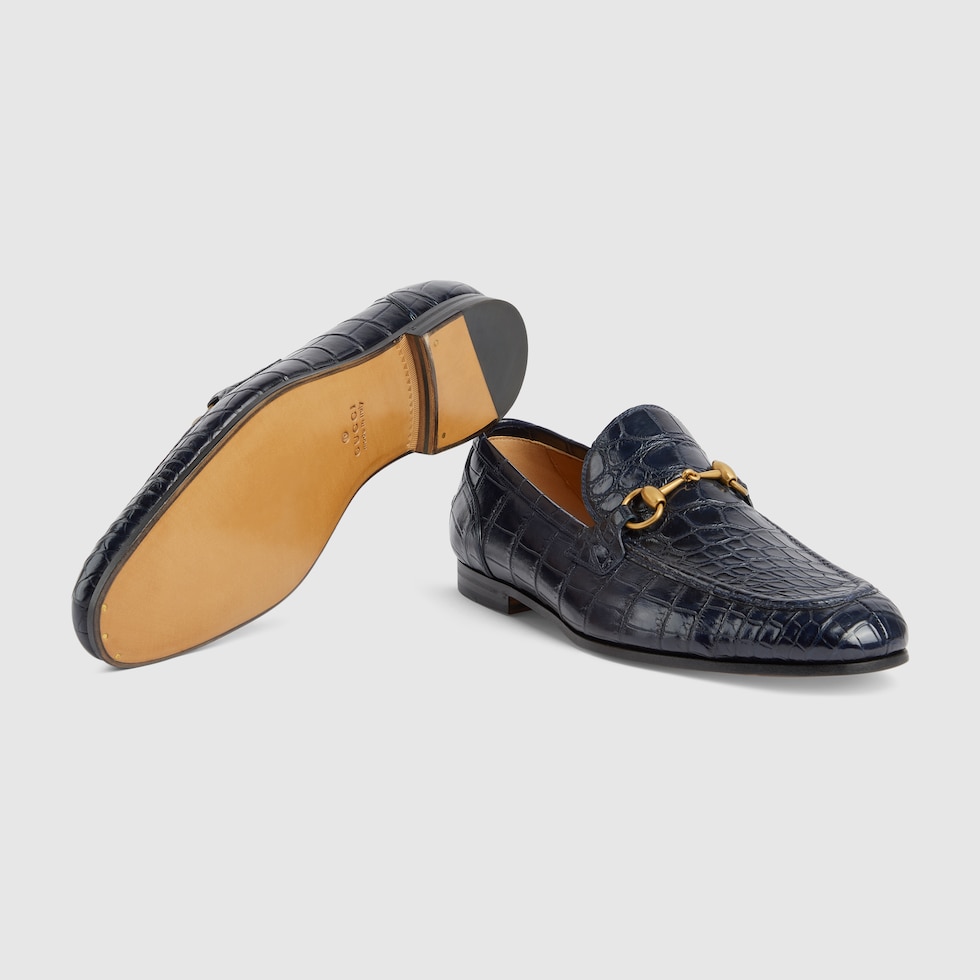 Gucci loafers men blue outlet