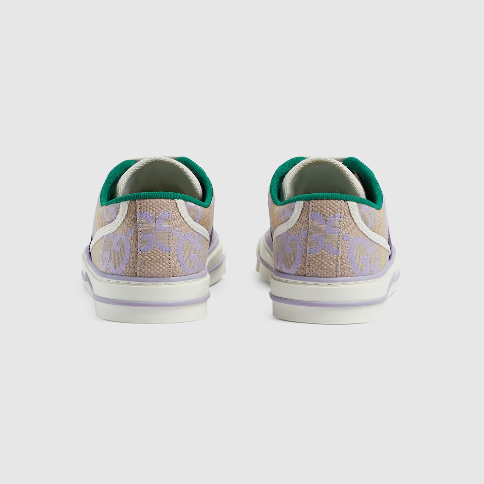 Women's Gucci Tennis 1977 jumbo GG sneaker in beige and