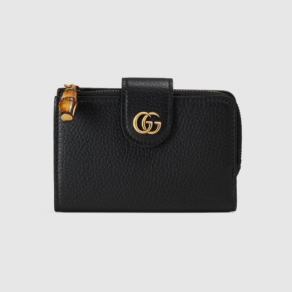 GUCCI グッチ ダブルG ジップ アラウンド ウォレット 長財布 グレー - 小物