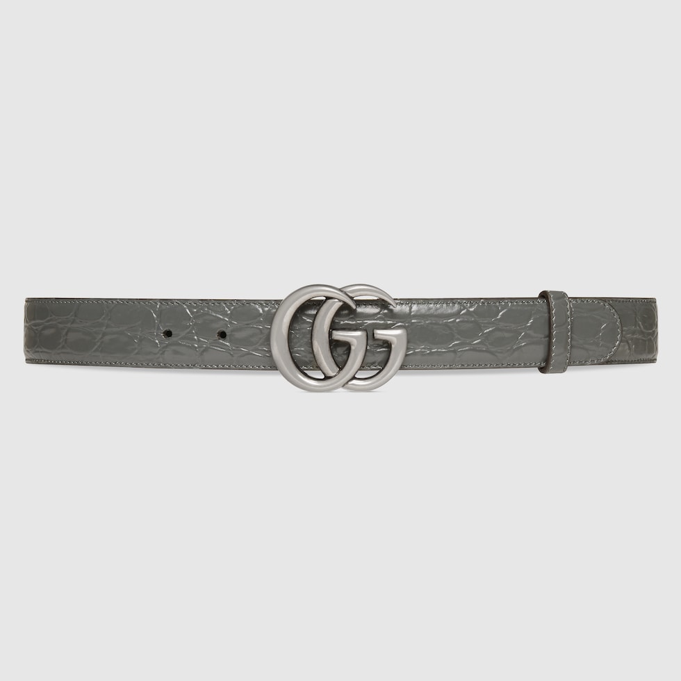 GG Marmont reversible belt in beige and ebony GG Supreme