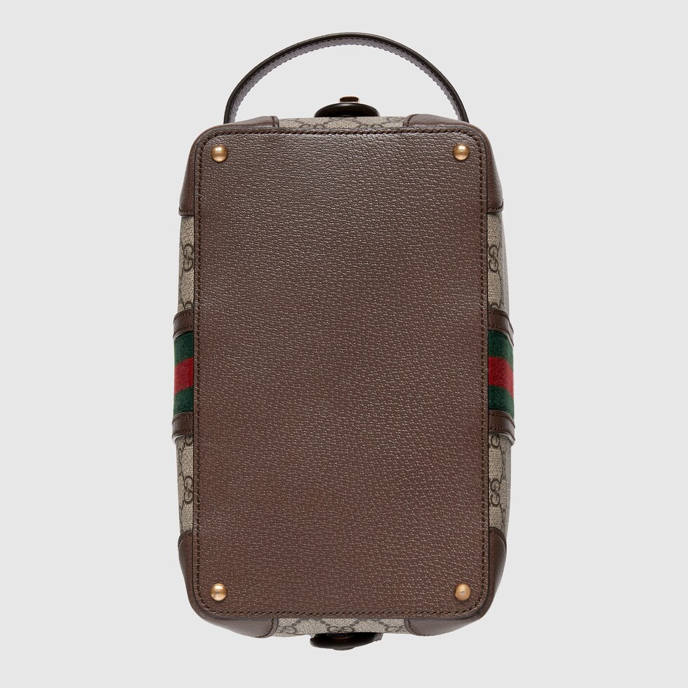 Gucci Savoy medium toiletry case in beige and ebony Supreme Gucci Savoy medium toiletry case in beige and ebony Supreme