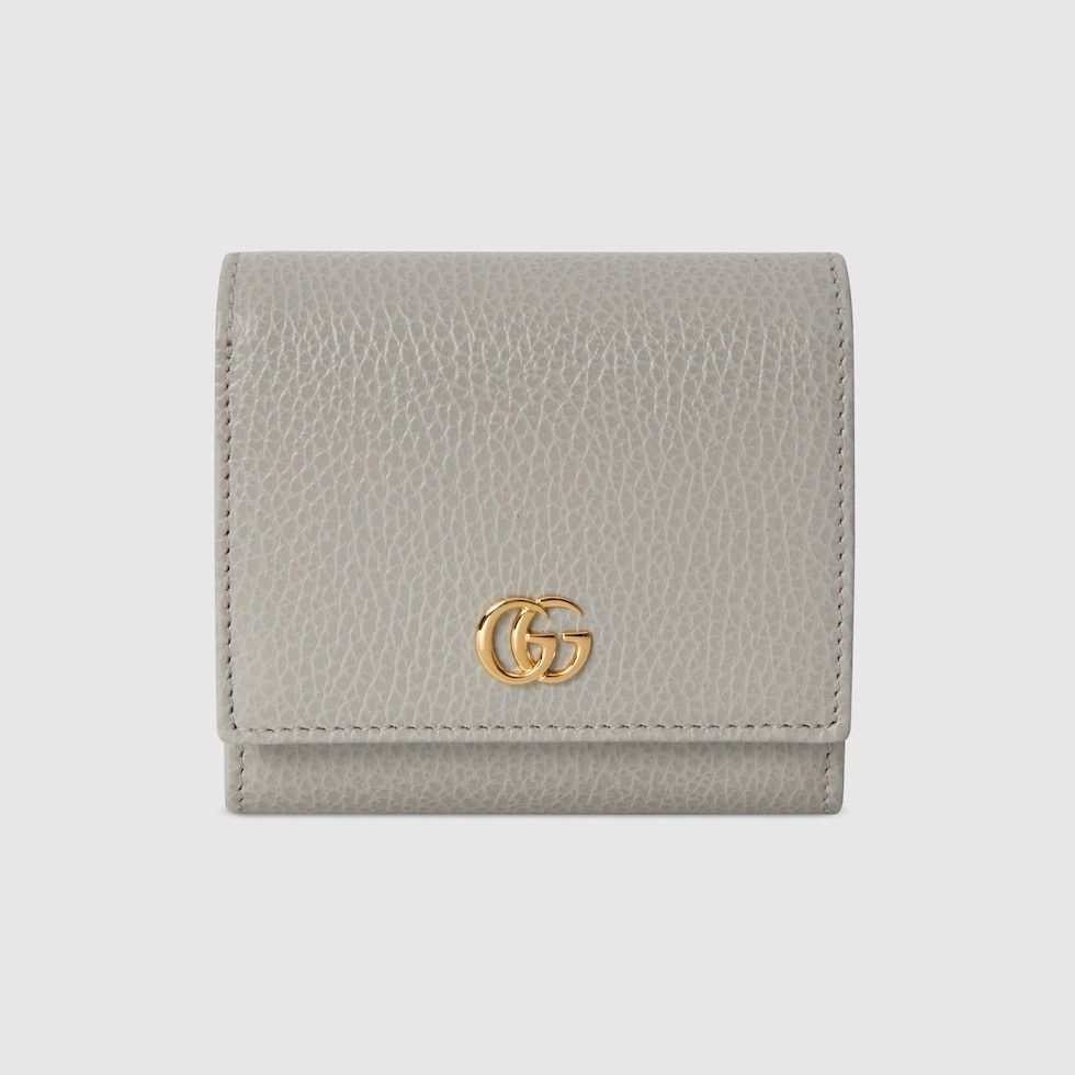 gucci 革財布 グレー （GGマーモント）-