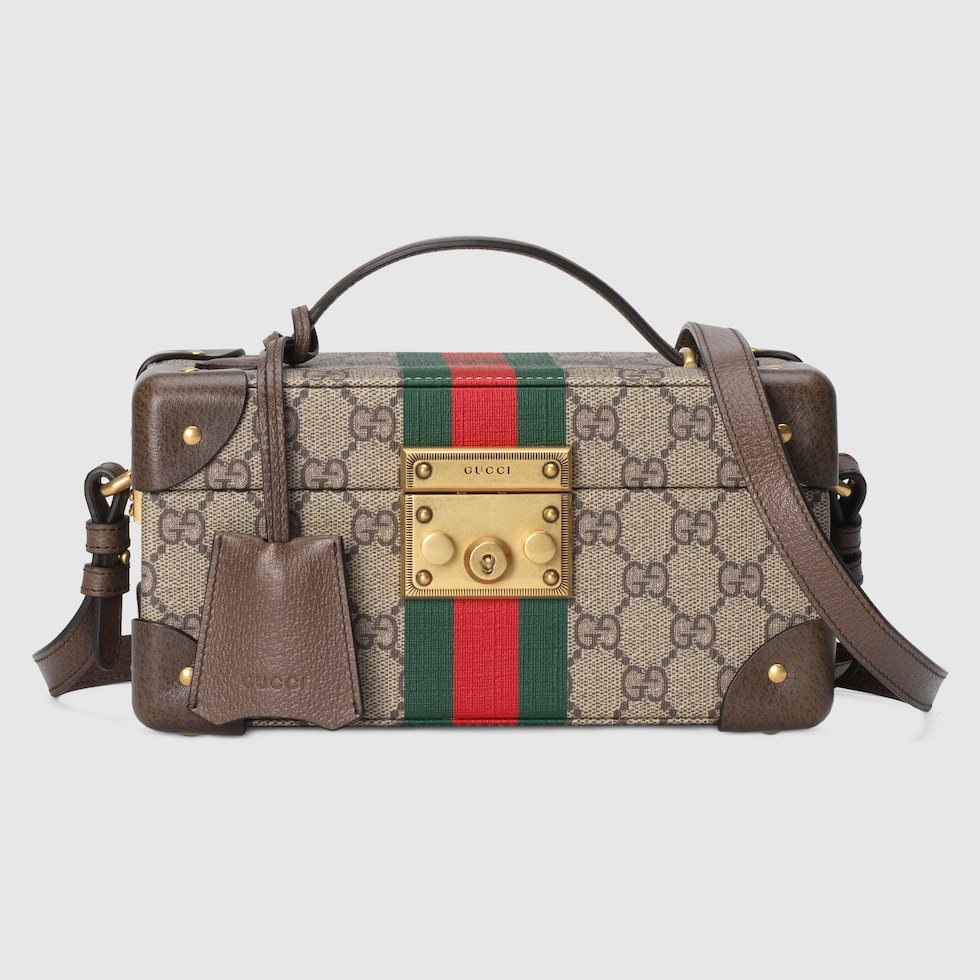 Gucci Savoy〕スモール リジッド ジュエリーボックス ・ベージュ