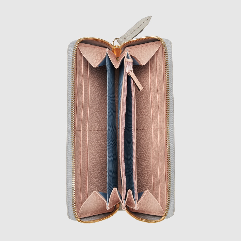 【GUCCI】ダブルGジップアラウンドウォレット 日本限定 ダブルG ジップアラウンドウォレット ・ブラック レザー