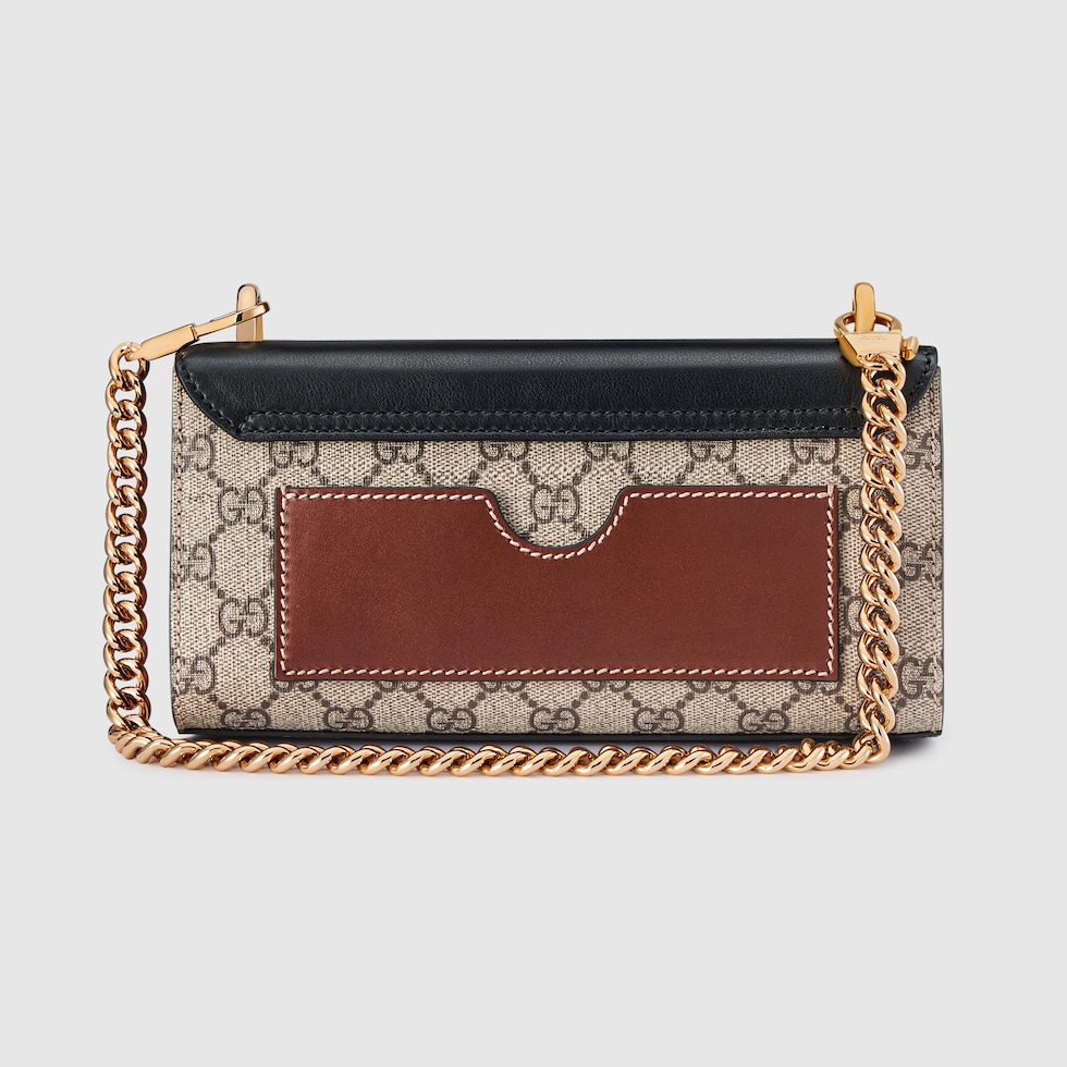 Padlock mini shoulder bag in beige and ebony GG Supreme GUCCI Canada