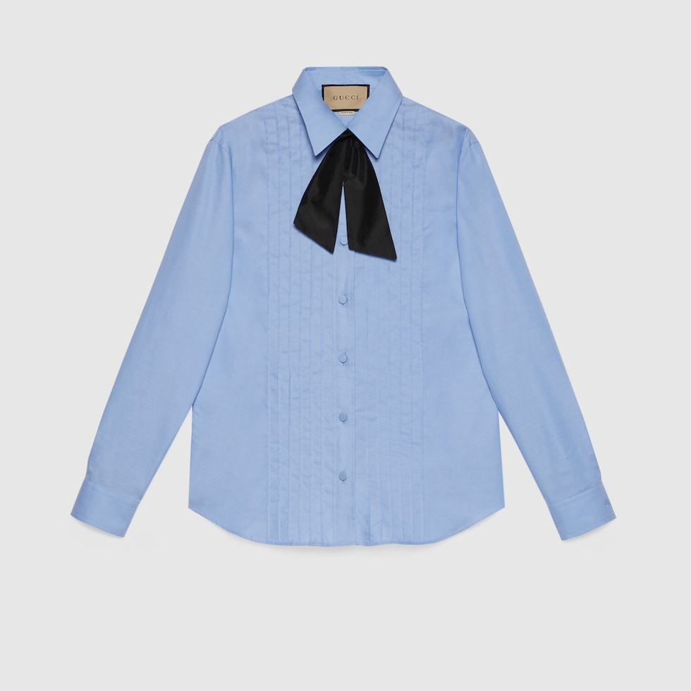 Baby blue gucci shirt top