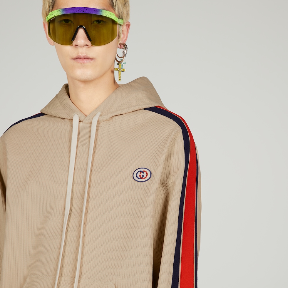 グッチ メンズ ウェアジャージー フーデッド スウェットシャツ | GUCCI公式
