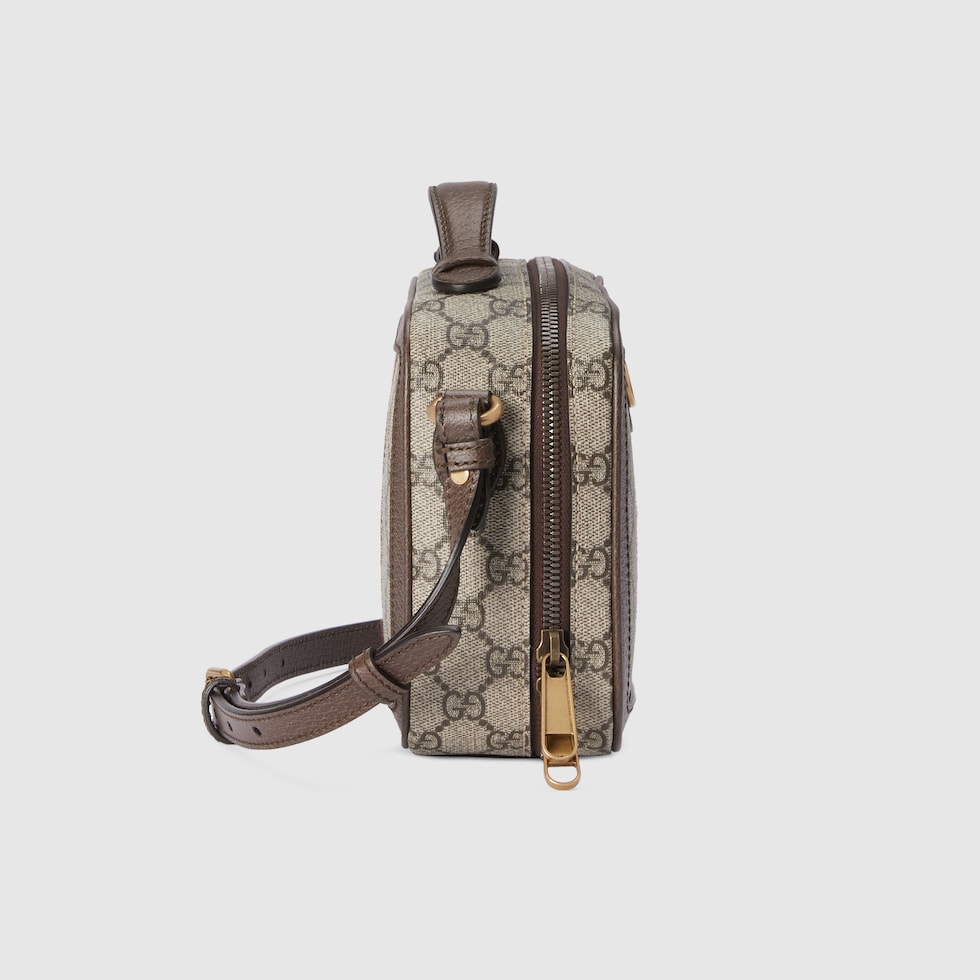 Ophidia small crossbodybag in beige and ebony Supreme