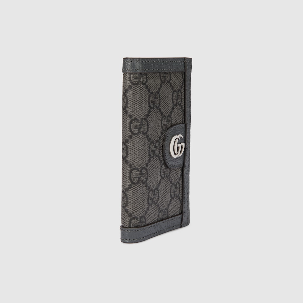 折りたたみ財布 Ophidia Snake Skin Card Case Ophidia card case in grey and black Supreme | GUCCI® CA