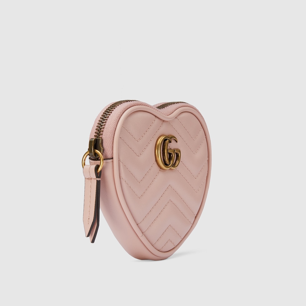 GUCCI キャンディピンクハート型コインケース-