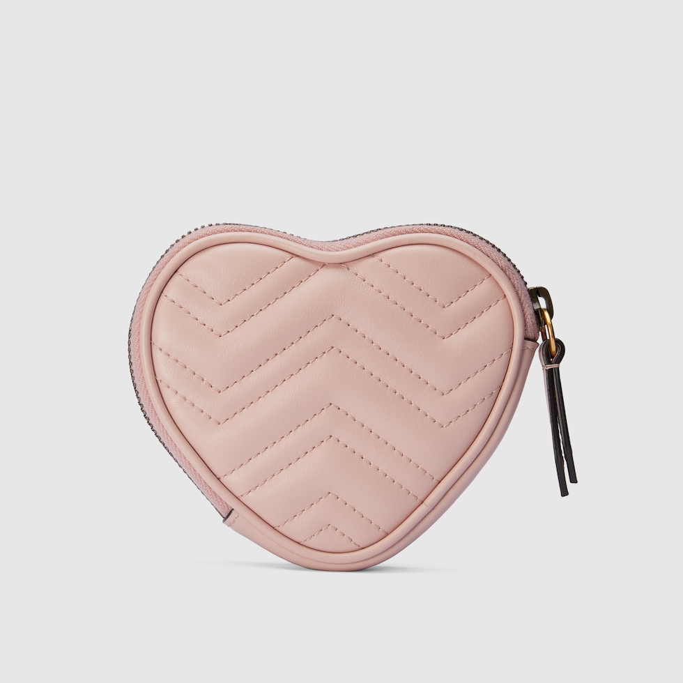 ダブルG ハートシェイプコインケース ・“GUCCI”付き ウィメンズ