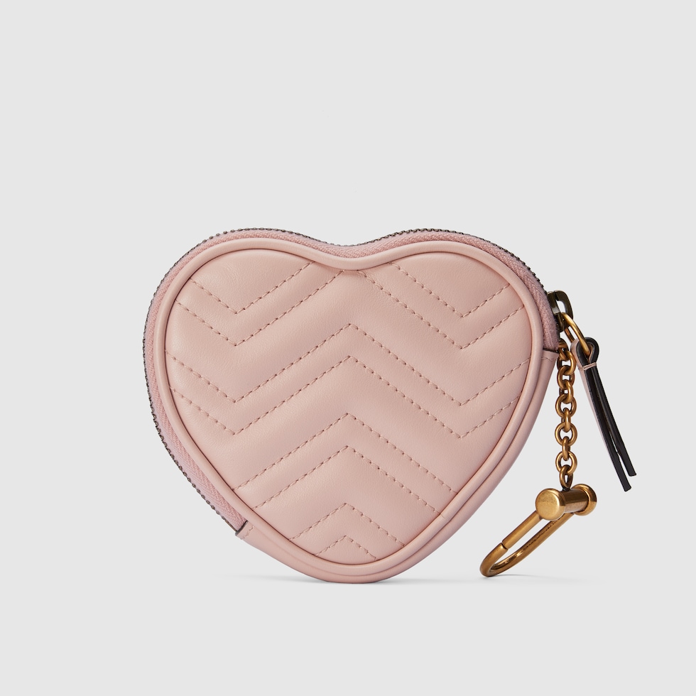 ダブルG ハートシェイプコインケース ・“GUCCI”付き ウィメンズ