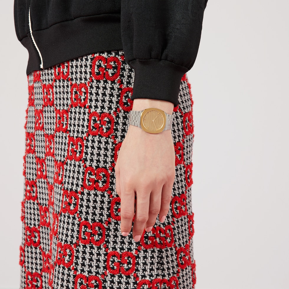 GUCCI 25H watch, 34mm in steel | GUCCI® SI