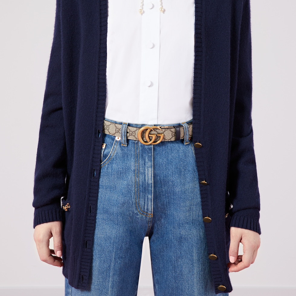 【GUCCI】GG MARMONT REVERSIBLE BELT●65941792TIC8358 659416_92TIC_9769_009_100_0000