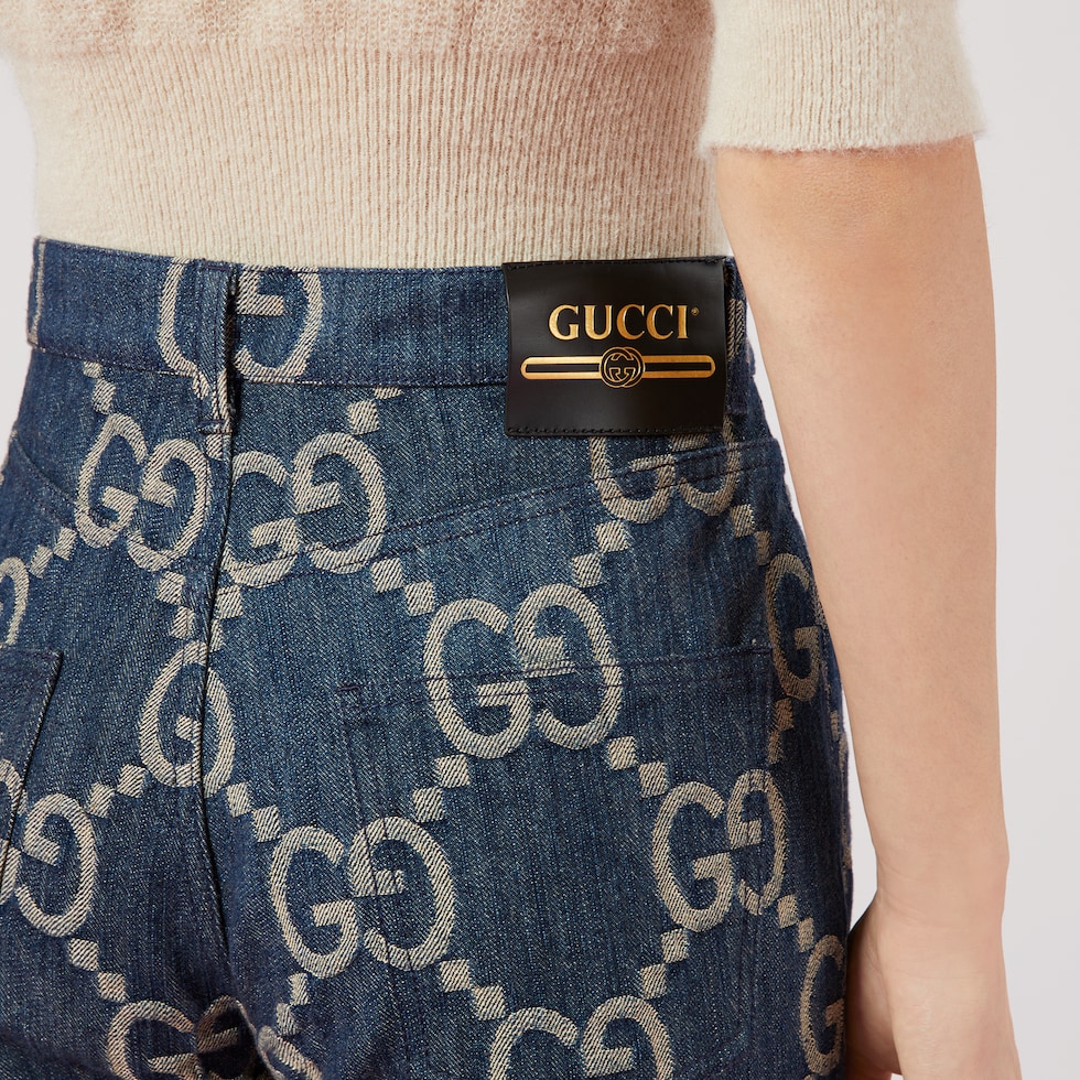 Pantalon 2025 gucci mezclilla