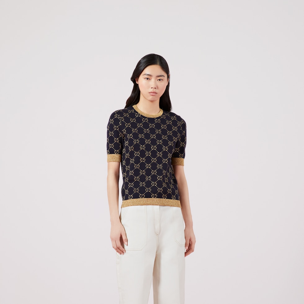 GUCCI GGラメ ジャカード トップ org.jpg