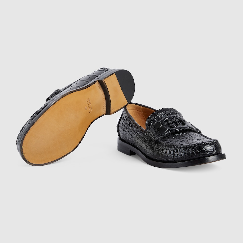Alligator loafer sales