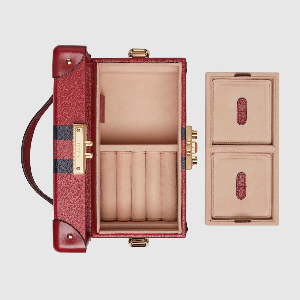 Gucci Savoy〕ジュエリーケース ・レッド レザー | GUCCI公式