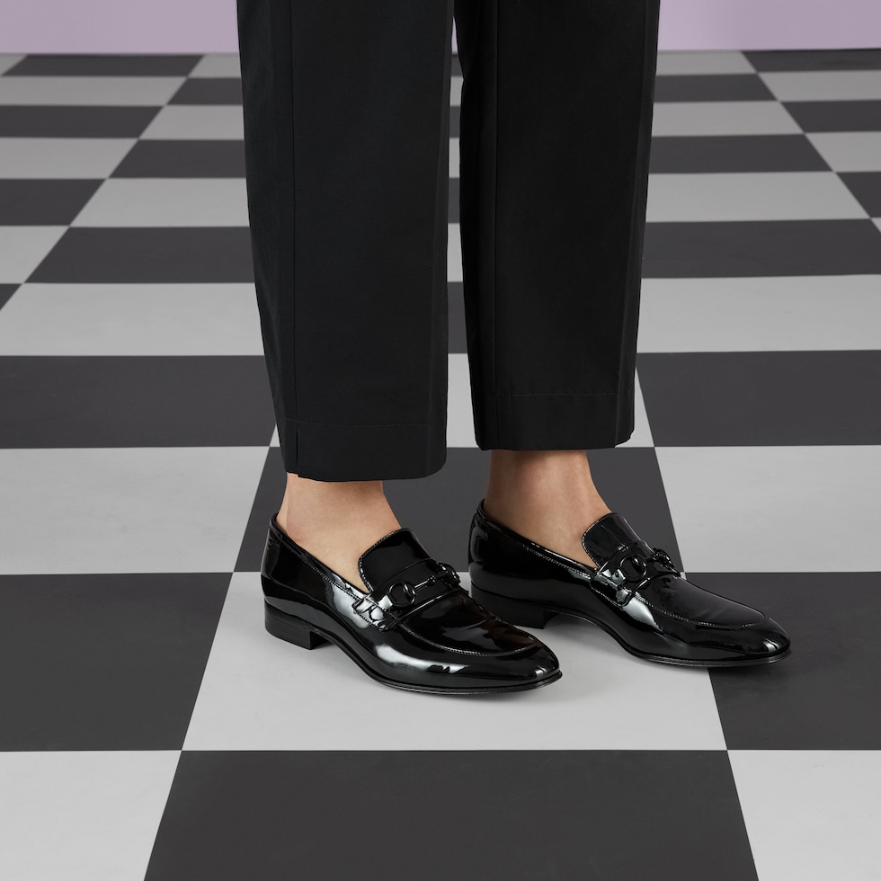 Gucci black horsebit loafers on sale