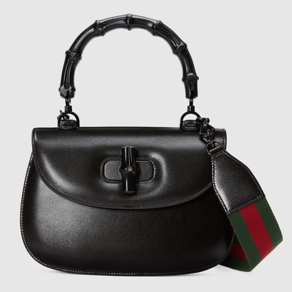 Black Mesh Bag w/ Bamboo Handle – Front General Store