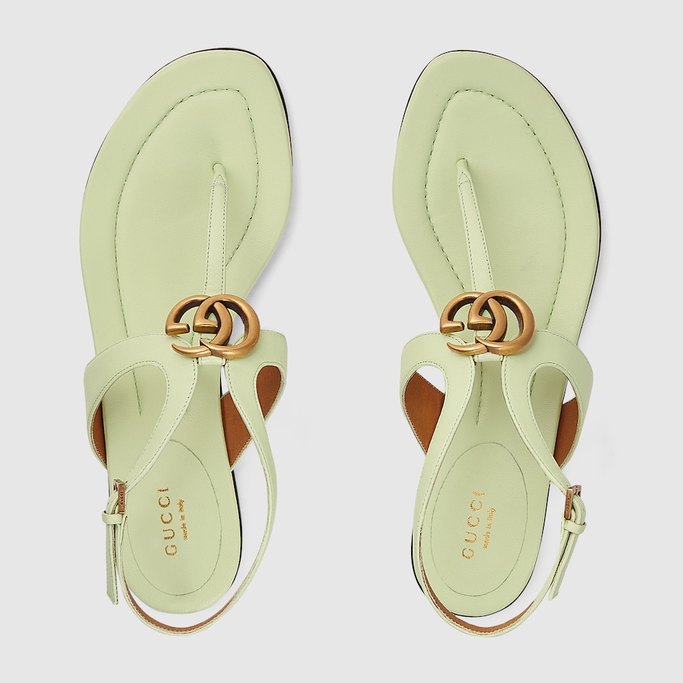 gucci lime green sandals