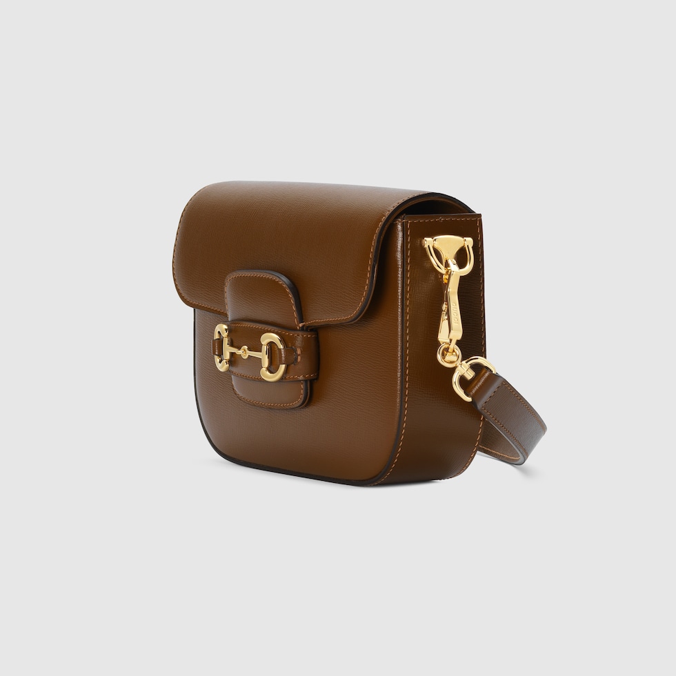 Gucci Horsebit 1955 mini shoulder bag in brown leather GUCCI Canada