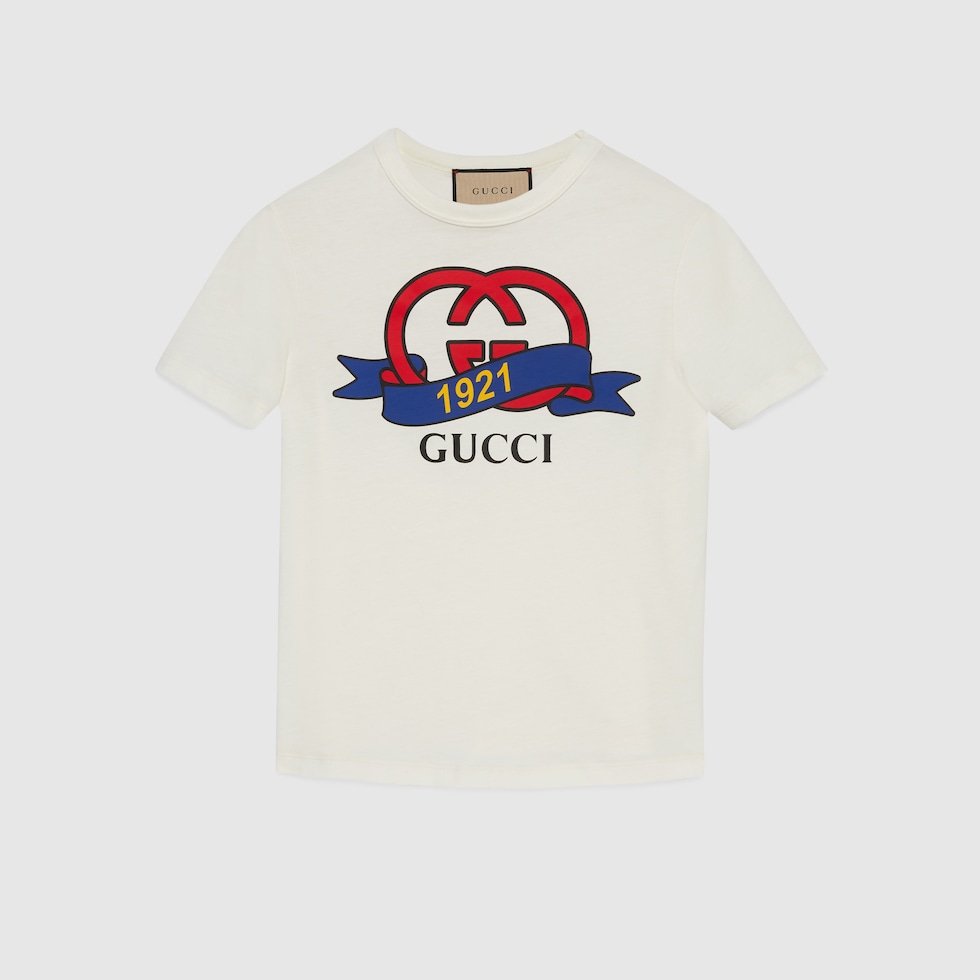 通販超高品質 GUCCI グッチ インターロッキングG付きコットン Tシャツ