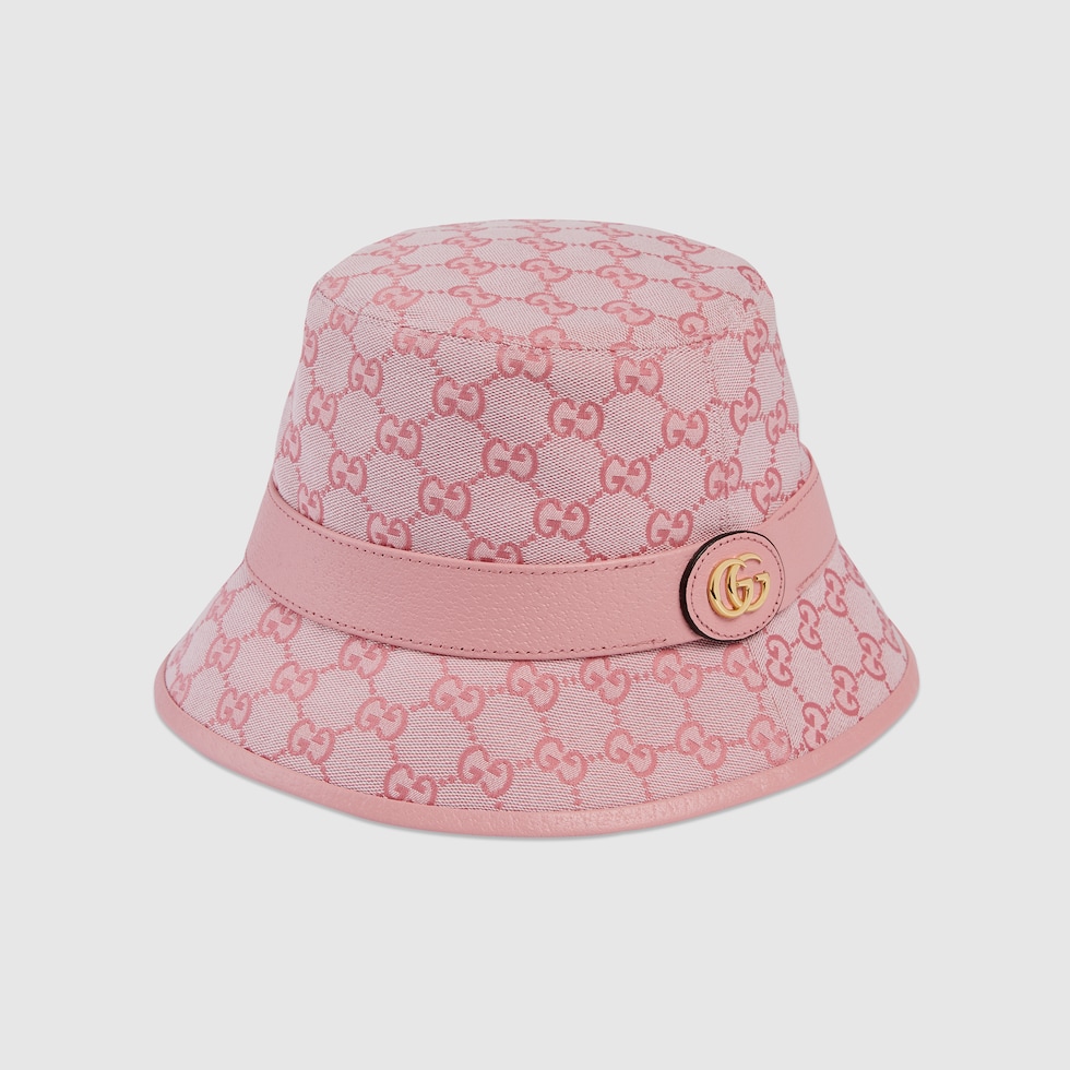 Pink gucci store baseball hat