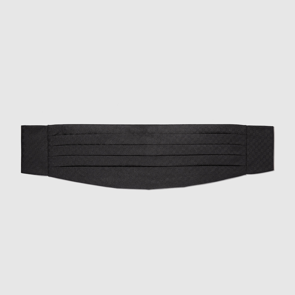 Silk cummerbund in black | GUCCI® US