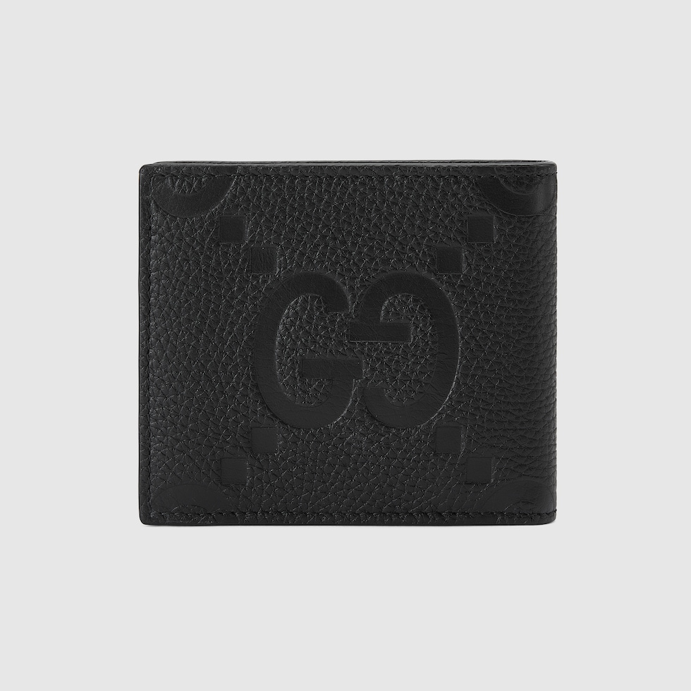 tag様 Jumbo GG coin wallet in black leather | GUCCI® SI