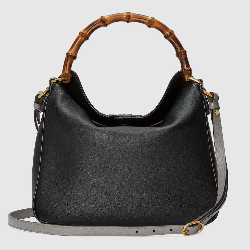 【高額売筋】 Gucci Diana US GUCCI® | leather black in bag shoulder medium 靴