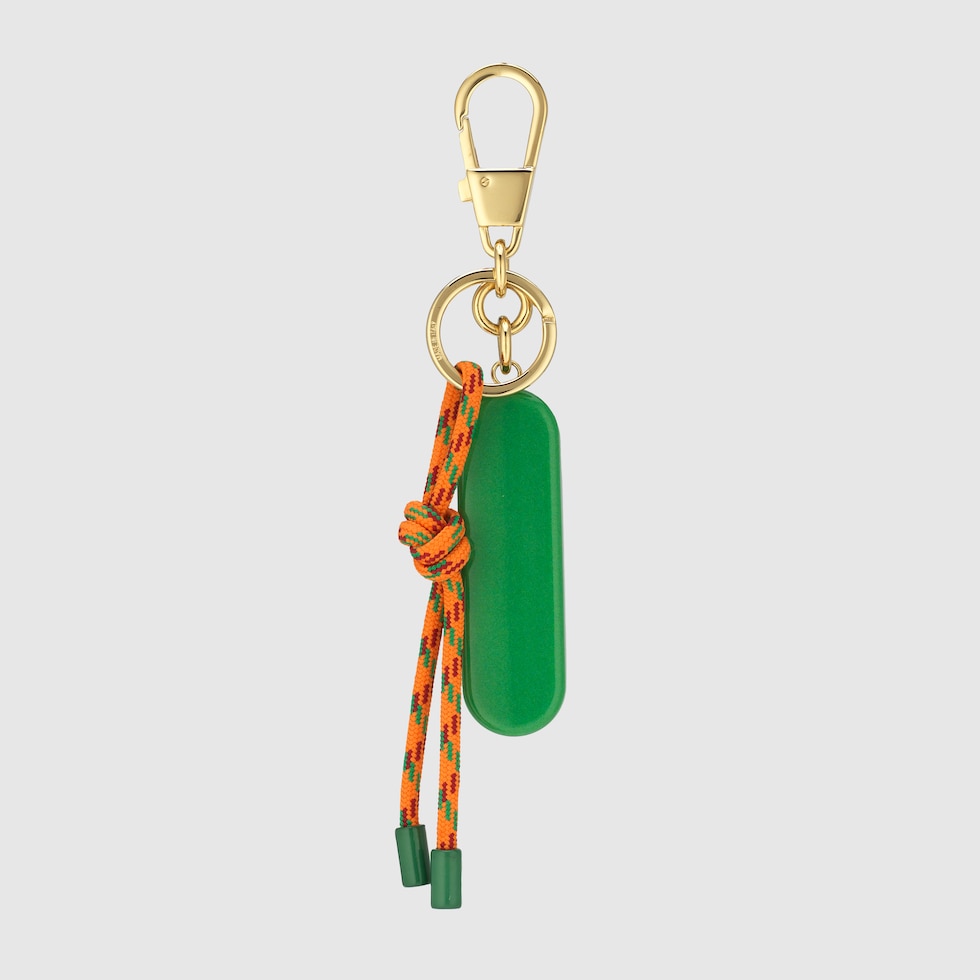 Gucci keychain in gold-toned metal | GUCCI® 香港