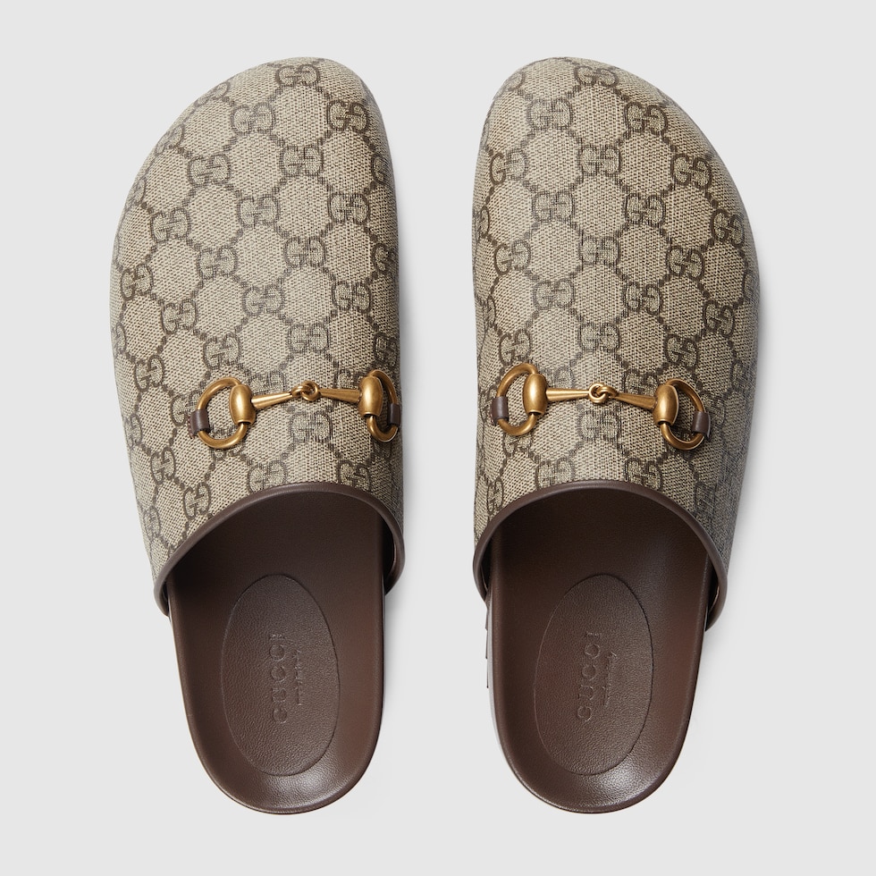 Horsebit detailed goat hair slippers gucci clearance